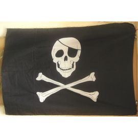 Drapeau " Pirate- Tête De Mort " 136 X 97 cm