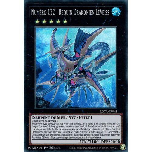 Yu Gi Oh Rota Fr041 Numéro C32 Requin Drakonien Léveiss Super Rare