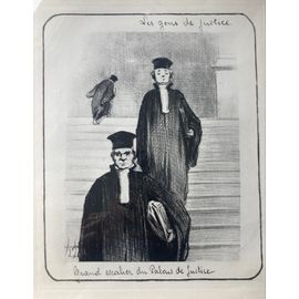 H.Daumier Gravure Les Gens De Justice