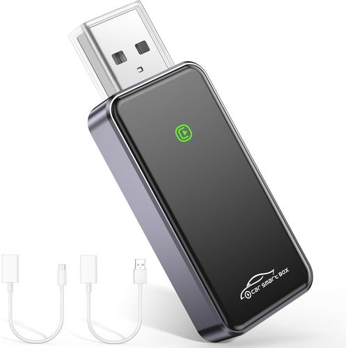 Adaptateur Sans Fil Carplay - Mini Édition - Convertit Câblé En Carplay Sans Fil - Dongle Plug & Play Carplay - Adaptateur Sans Fil Pour Apple Iphone Ios 10+