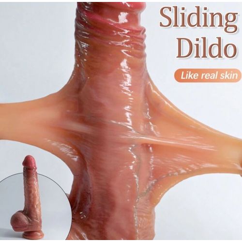 Gros Gode Testicules Pénis Monstrueux Réaliste Avec Vaines Et Ventouse 22cm