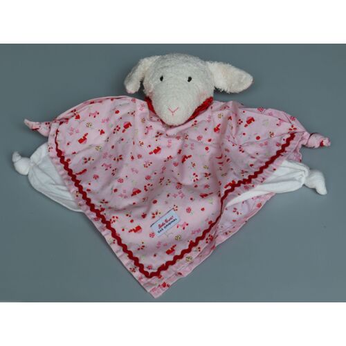 Doudou Mouton Plat Blanc Rouge Rose Kathe Kruse