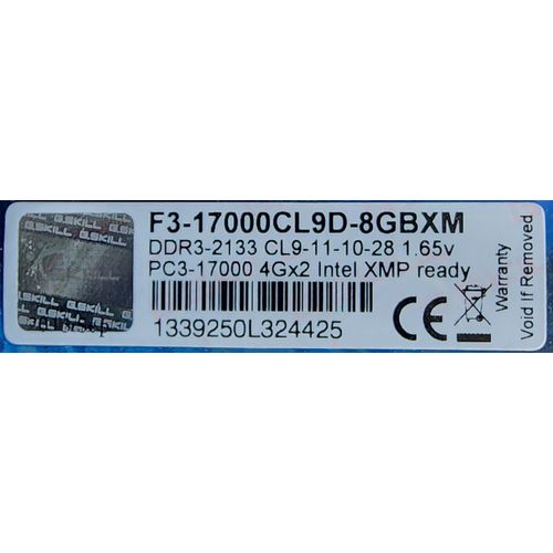 mémoire PC G SKILL RIPJAWS DDR3-17000CL9D-8GBXM