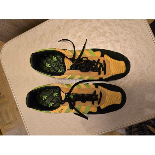 Basket Adidas Sl80 Verte Et Jaune T44
