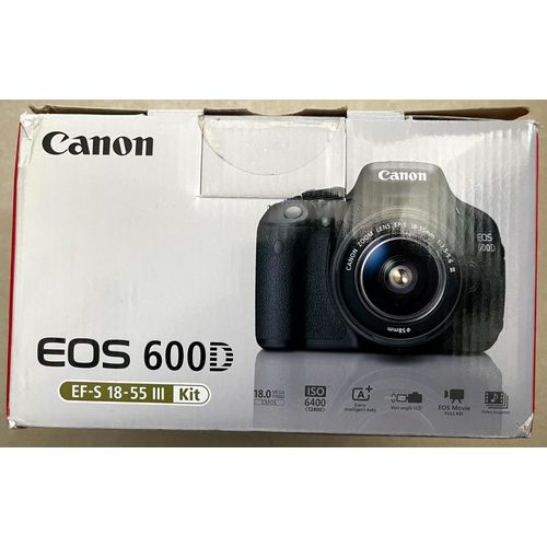 Canon EOS 600D 18 mpix + Objectif EF-S 18-55 III Kit