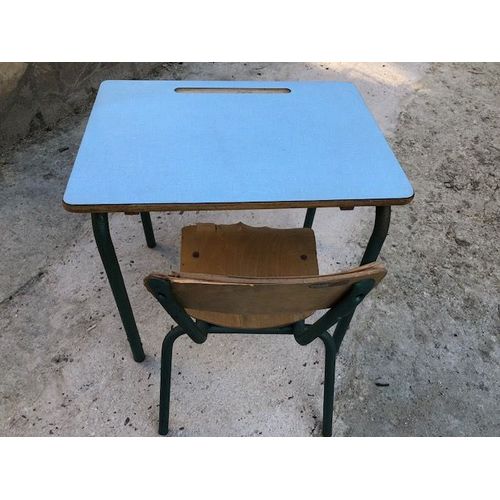 Bureau D'écolier En Formica- Vintage, Années 1960