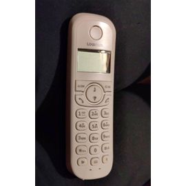 Combiné téléphonique seul Manta 255T noir et blanc