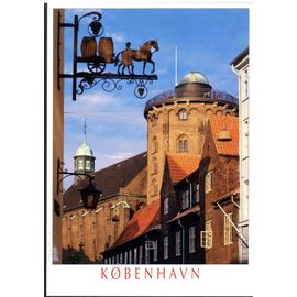Carte Postale Kobenhavn, The Round Tower, Built In 1642, 111ft High
