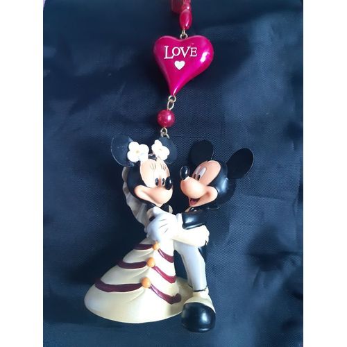 Figurine À Suspendre Disney Disneyland Paris : Mickey & Minnie Mariés