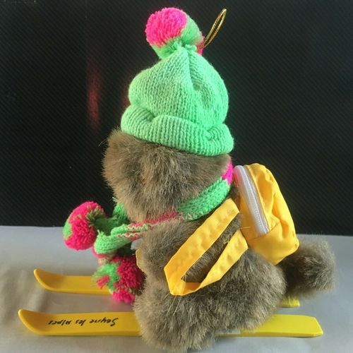 Peluche Marmotte Sur Ski