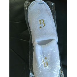 Chaussons Brodes Taille Unique Des Hôtels Et Casinos "" Barriere