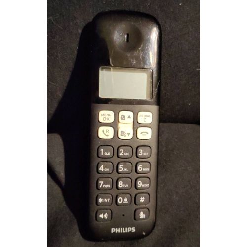 Combiné téléphonique seul Philips D131 noir black