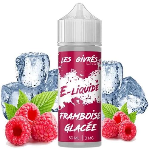 E-LIQUIDE 50ML SAVEUR FRAMBOISE GLACÉE -LES GIVRÉS-E-CIGARETTE