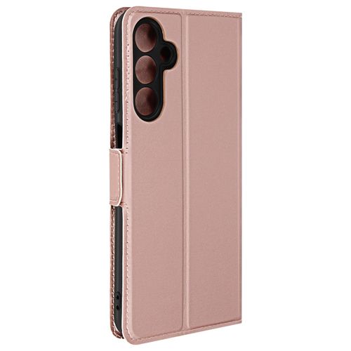 Étui Pour Samsung Galaxy A25 5g Porte-Carte Support Vidéo Design Fin Rose Champagne