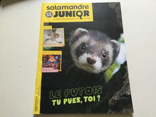 Salamandre Junior N° 126 Novembre 2019 / Le Putois Tu Pues , Toi ?