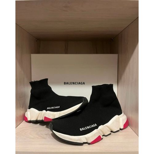 Chaussure Balenciaga Speed Trainer Black Red Tess S Gomma Knit