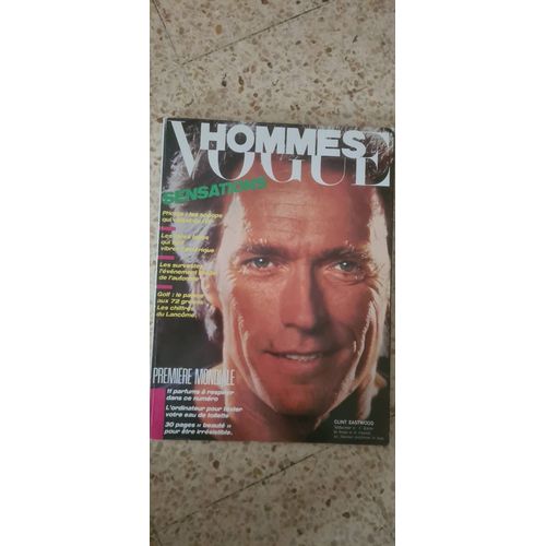 Magazine Vogue Hommes. N 83. Octobre 1985# Clint Eastwood