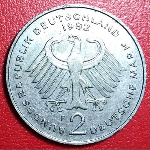2 Deutsche Mark - Kurt Schumacher - 1982 F - Allemagne