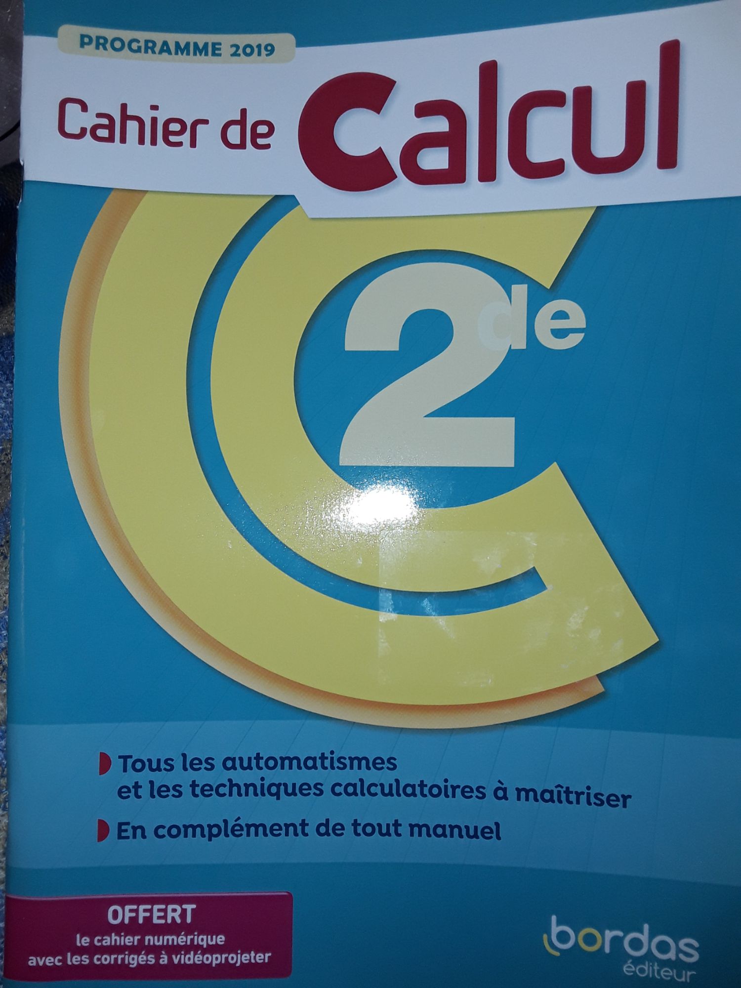 Corrigé Du Cahier De Calcul 2de