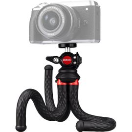 Trépied pour caméra Sauvage, Mini Trepied de Voyage Trépied Photo Flexible Petit trépied à Main Octopus Trépied pour Appareil Photo Caméscope Lumière Webcam Tripode