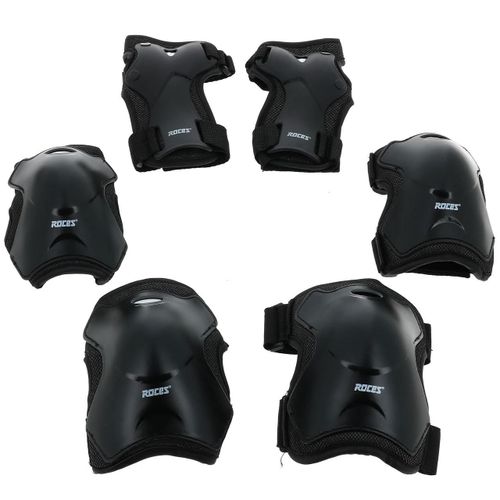 Kit Protection Roller Skateboard Eurotop/Roces Tri Pack Superbasic Noir Noir M