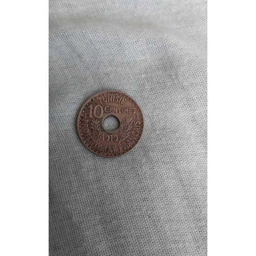 Piece 10 Centimes Protectorat Tunisie 1919