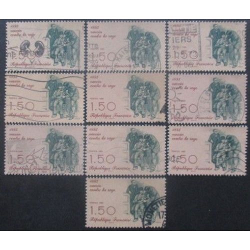 France N°2371 X 10 Oblitéré