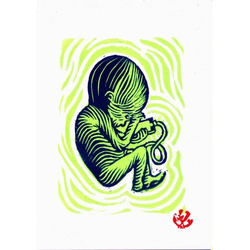 Babyphone (2 Couleurs Citron Fluo / Bleu Phtalo)