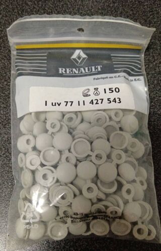 150 cache rivet blanc .