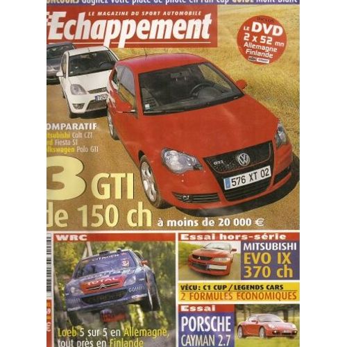 Echappement 469 De 2006 Mitsubishi Colt Czt,Ford Fiesta St,Polo Gti,Porsche Cayman 2.7,Bmw 335i Coupe,Mitsubishi Lancer Evo 9 Sport Syst,Bmw 320 St,M3 Groupe N,Nantet,Mont Dore