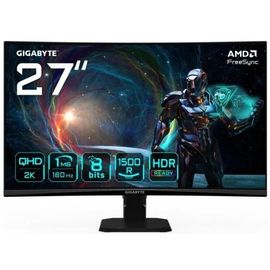 Moniteur Gaming Incurvé - GIGABYTE - GS27QCA - 27 pouces - QHD 2560x1440 - 180Hz - 1ms