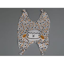 Doudou Mouton Plat Blanc Pois Jaune Gris Du Pareil Au Même Dpam
