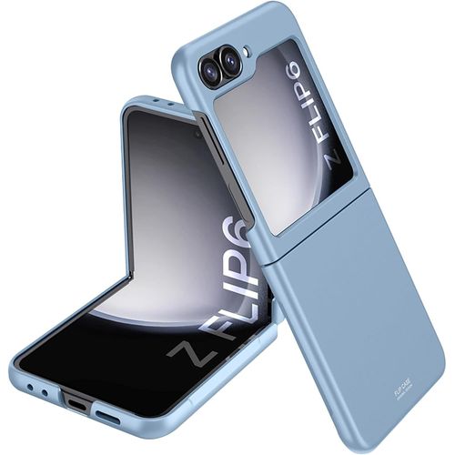 Coque Pour Samsung Galaxy Z Flip 6, Housse De Protection Pc Rigide, Ultra Mince, Anti-Choc Etui Coque Pour Samsung Z Flip 6 5g (Bleu)