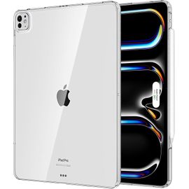 Coque Compatible Avec Ipad Pro 13 Pouces M4 2024/Ipad Pro 12,9 Pouces 2024,Étui Pour Ipad Pro 12,9 Pouces 2024 Tpu,Housse Anti-Rayure Ultra Transparent Protecteur Tablette Antichoc,Transparent(Q1694)