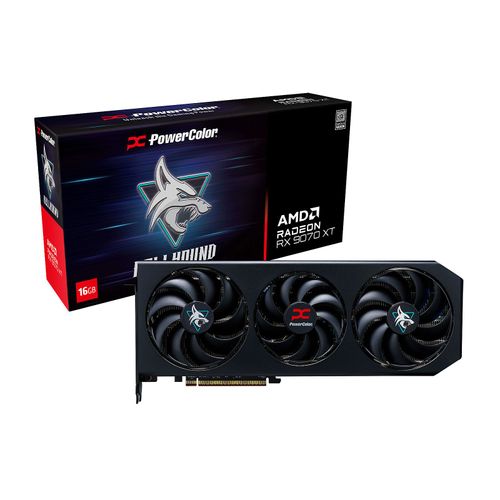 Carte Graphique PowerColor Hellhound AMD Radeon RX 9070 XT 16GB OC