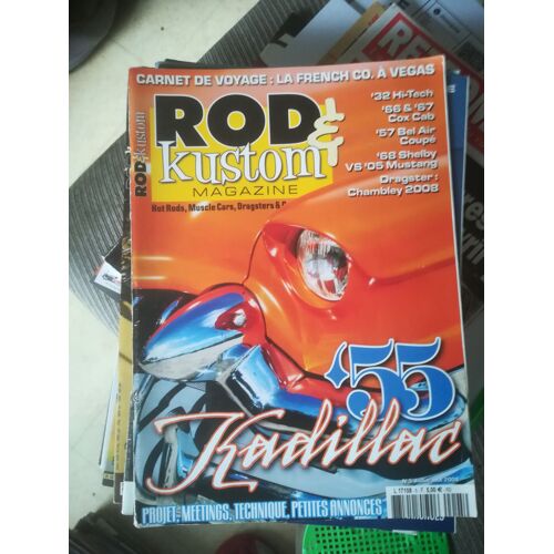 Rod Et Kustom Magazine 5 De 2008 Ford 32 Roadster,32 Sedan,Vw Cab,Shelby 68,Mustang Gt,Chevrolet Bel Air,Cadillac Coupe,Harley Sportster Rigid,Ford A Roadster