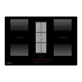 Table induction aspirante LNI90DAI1F2Z Vittel 4 foyers dont 2 flex zone - encastrable 77cm