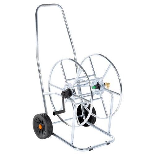 vidaXL Chariot d'enrouleur pour tuyau de 80 m 3/4"" acier