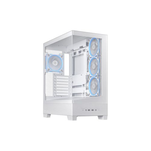Boîtier PC Asus A31 PLUS TG ARGB - Moyen Tour, Verre Trempé, RGB, Blanc, ATX/Micro-ATX/Mini-ITX