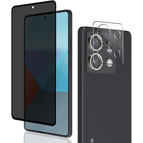 KAL-Verre Trempé Protection Décran Pour Redmi Note 13 Pro 5G, Anti-Espion Protection Décran 1 Pièces + Caméra Arrière Protecteur 1 Pièces,9H Dureté Pour Redmi Note13 Pro 5G Protection Décran