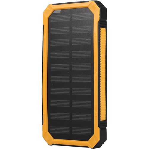 20000mah Kit De Boîtier De Banque D'énergie Solaire À Double Charge Rapide Usb Pour Sport,Voyage,Panneau Solaire Monocristallien Intégré,Fournit Des Ports Usb Doubles,Une.[K72]