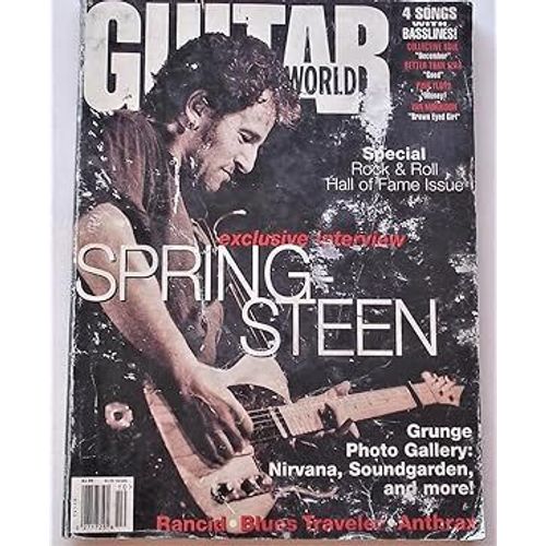 Guitar World October 1995 Springsteen Pink Floyd Van Morrison Anthrax