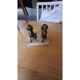 Serre livres chien vintage