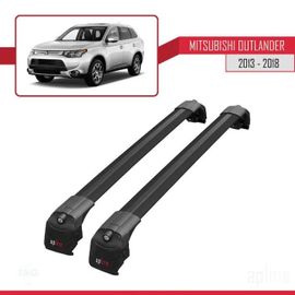 Barres De Toit - Ace-2 - Mitsubishi Outlander Mk3 - Aluminium - Noir - Charge Utile 300 Kg