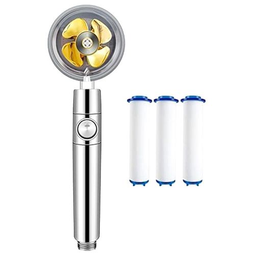 Pomme de Douche éLectrique Portable - Pommeau Vortex et Filtre à HéLice Amovible éConomie D'