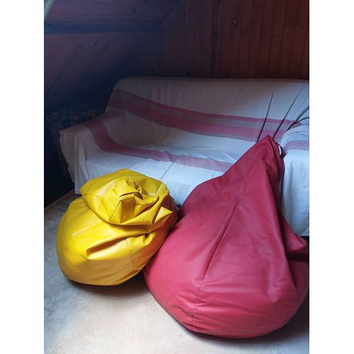 2 Pouf Poire Vintage ..1985