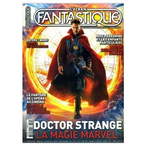 L' Écran Fantastique N° 379 : Doctor Strange : La Magie Marvel / Miss Peregrine Et Les Enfants Particuliers : Tim Burton / Dossier : Le Fantôme De L'opéra / Before I Wake _ Octobre 2016