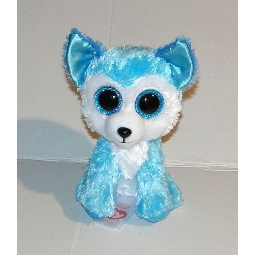Peluche Husky Prince Bleu Turquoise Beanie Boo's Doudou Chien Ty