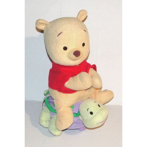 Peluche Winnie L Ourson Qui Se Promene Sur Sa Tortue Parle Et Chante En Francais Peluche Interactive Fisher Price 2005