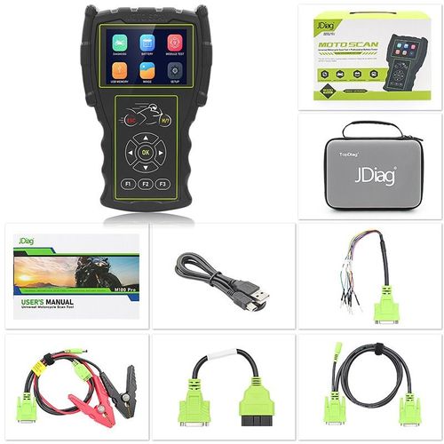 Jdiag M100 Pro Moto Scanner Testeur De Moto Testeur De Batterie, Test Double Système : Test Du Système Efi + Test De La Batterie